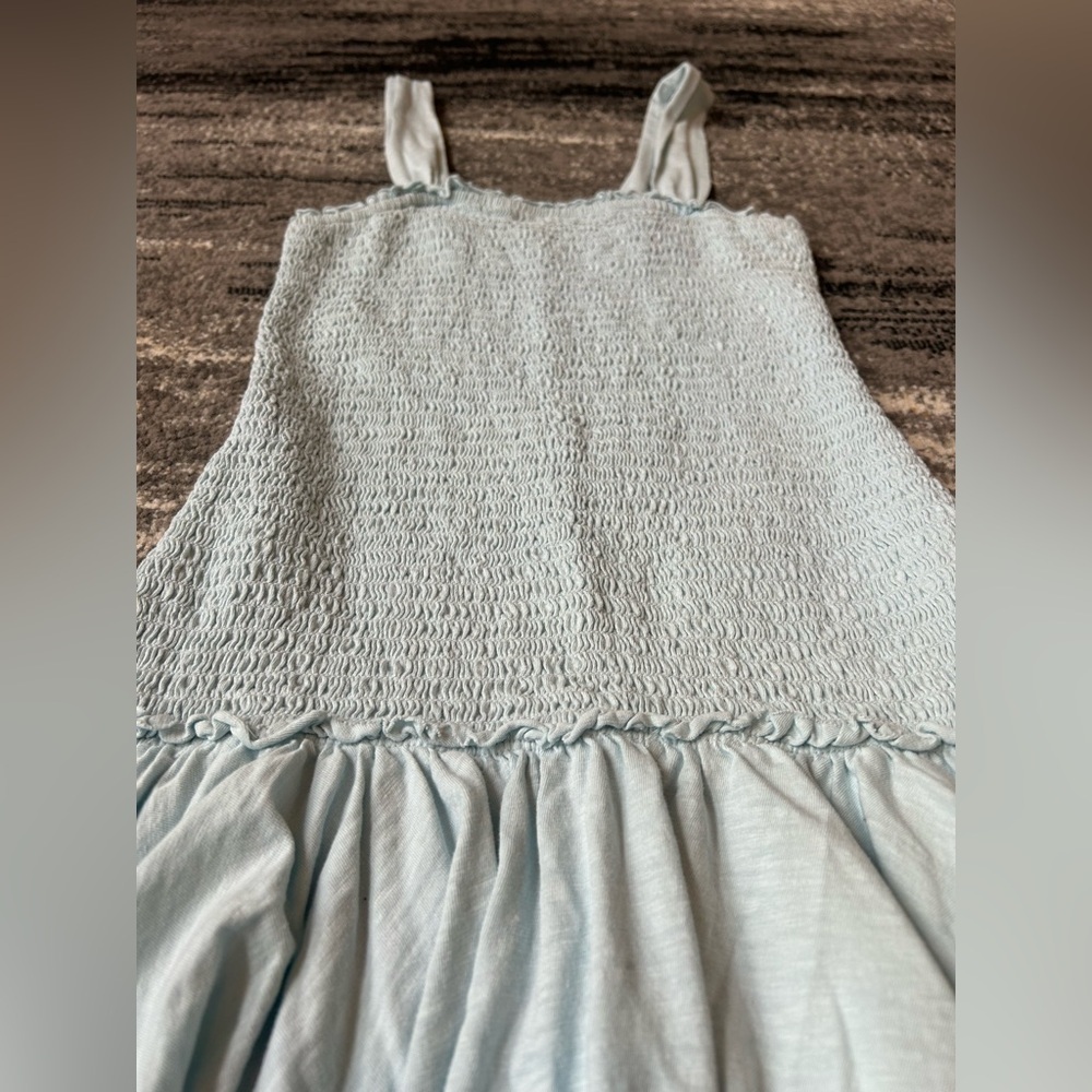 AMERICAN EAGLE Drop Waist Scrunchy Bodice Tiered Ruffle Skirt Dress - Picture 6 of 8